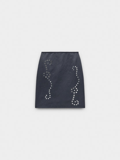 Midi Skirt With Rhinestones