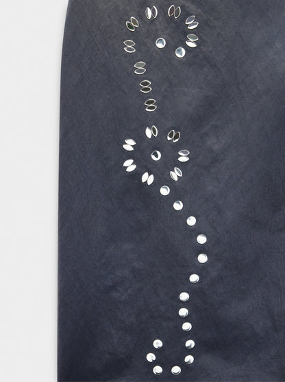 Midi Skirt With Rhinestones