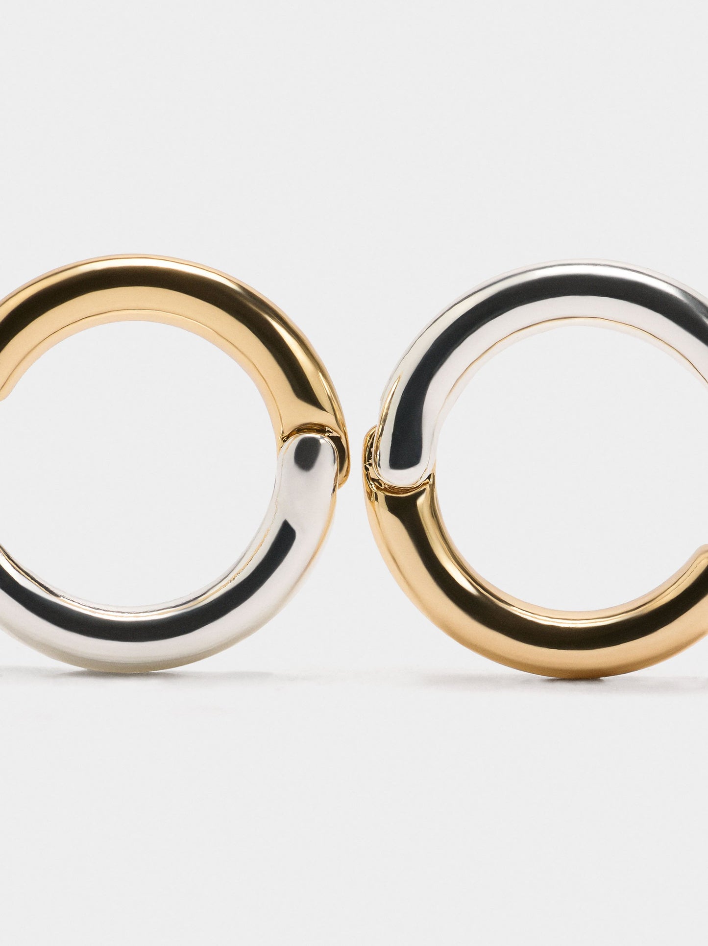 Bicolor Hoop Earrings