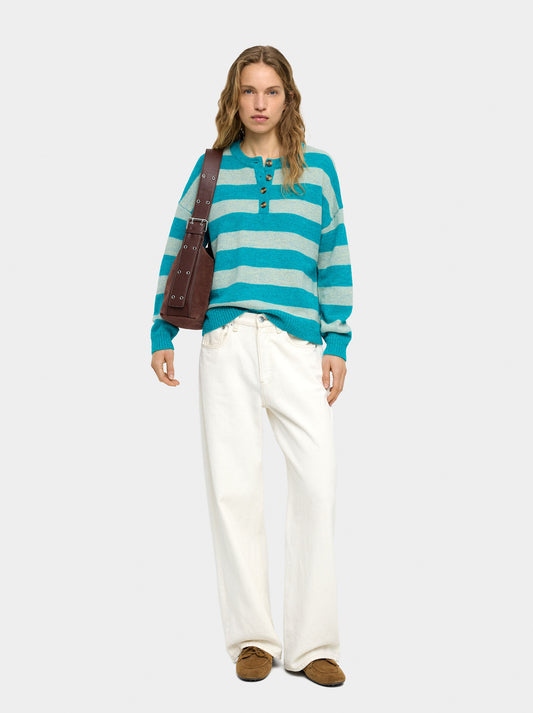Knit Sweater With Stripes