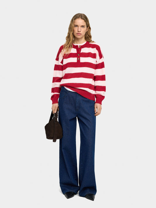 Knit Sweater With Stripes