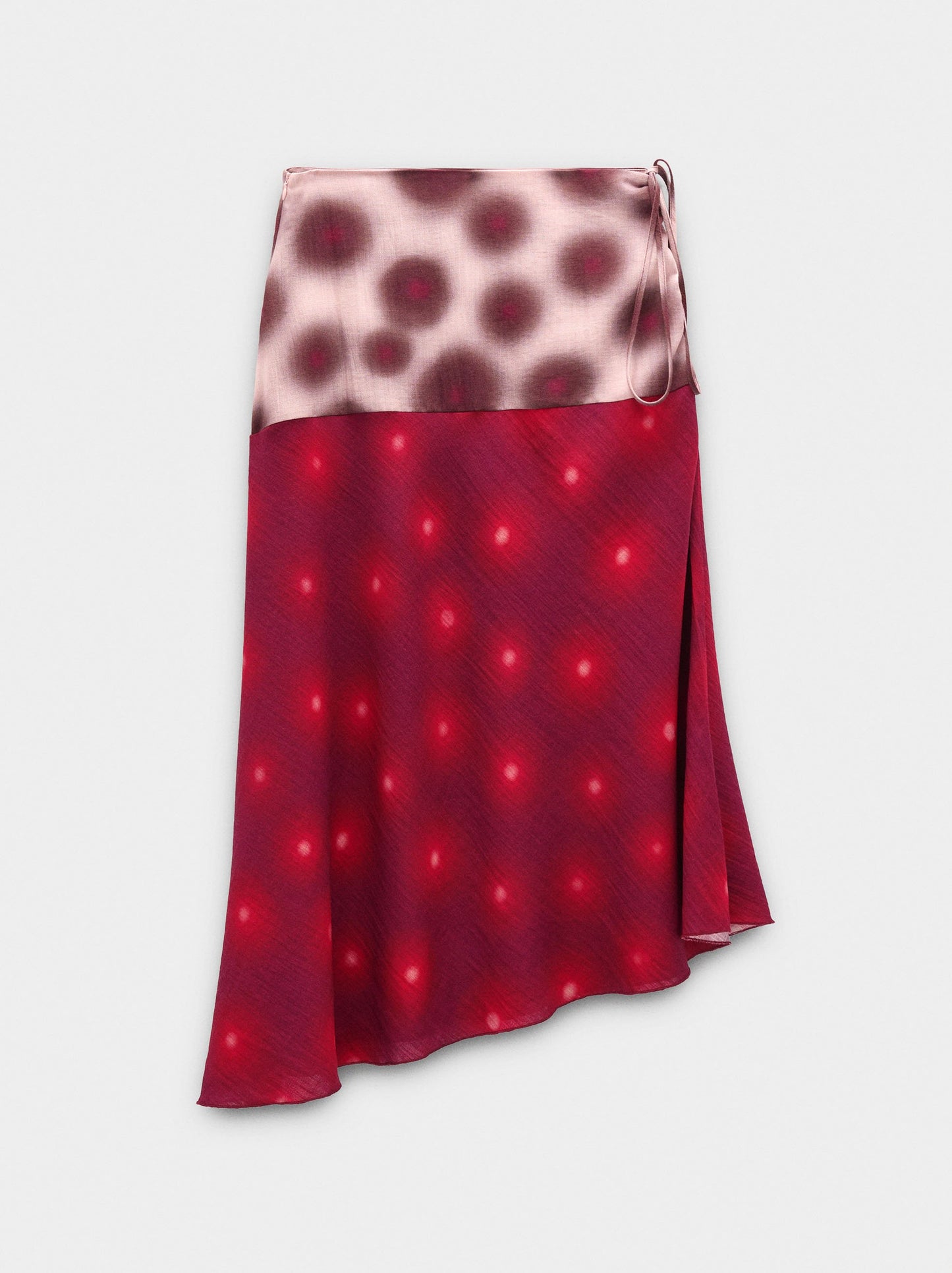 Asymmetric Printed Skirt