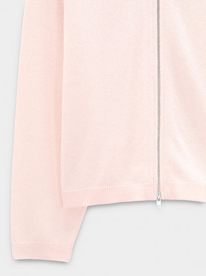 Mesh Knit Cardigan With Hood