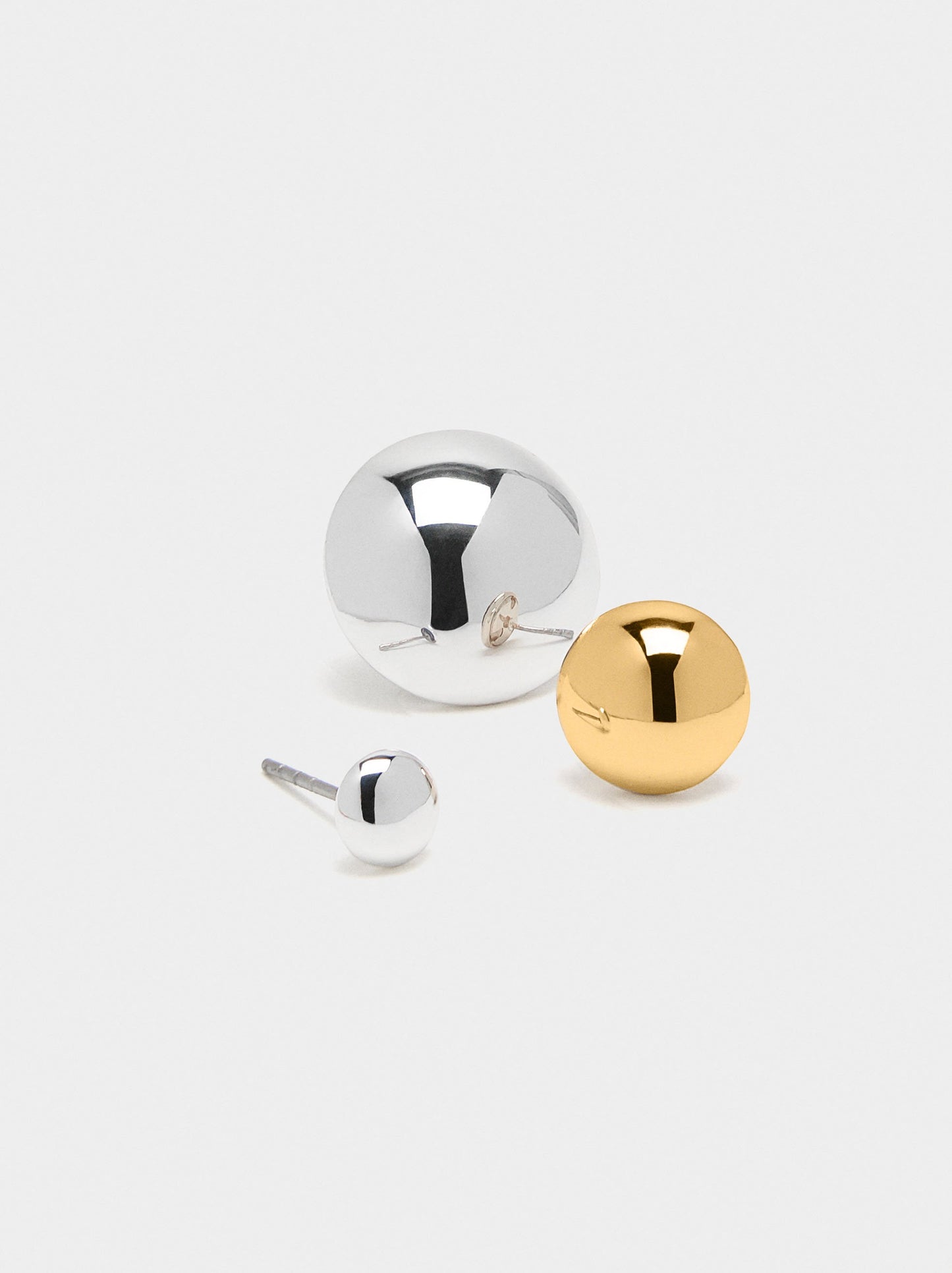 Set Of Sphere Earrings