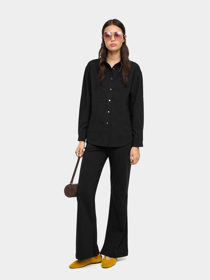 Plain Flare Trousers