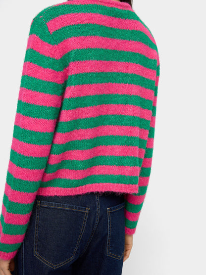 Knit Cardigan With Stripes