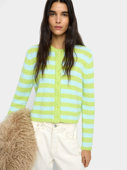 Knit Cardigan With Stripes