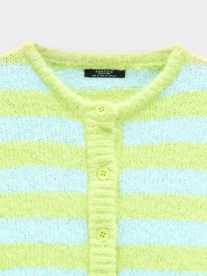 Knit Cardigan With Stripes