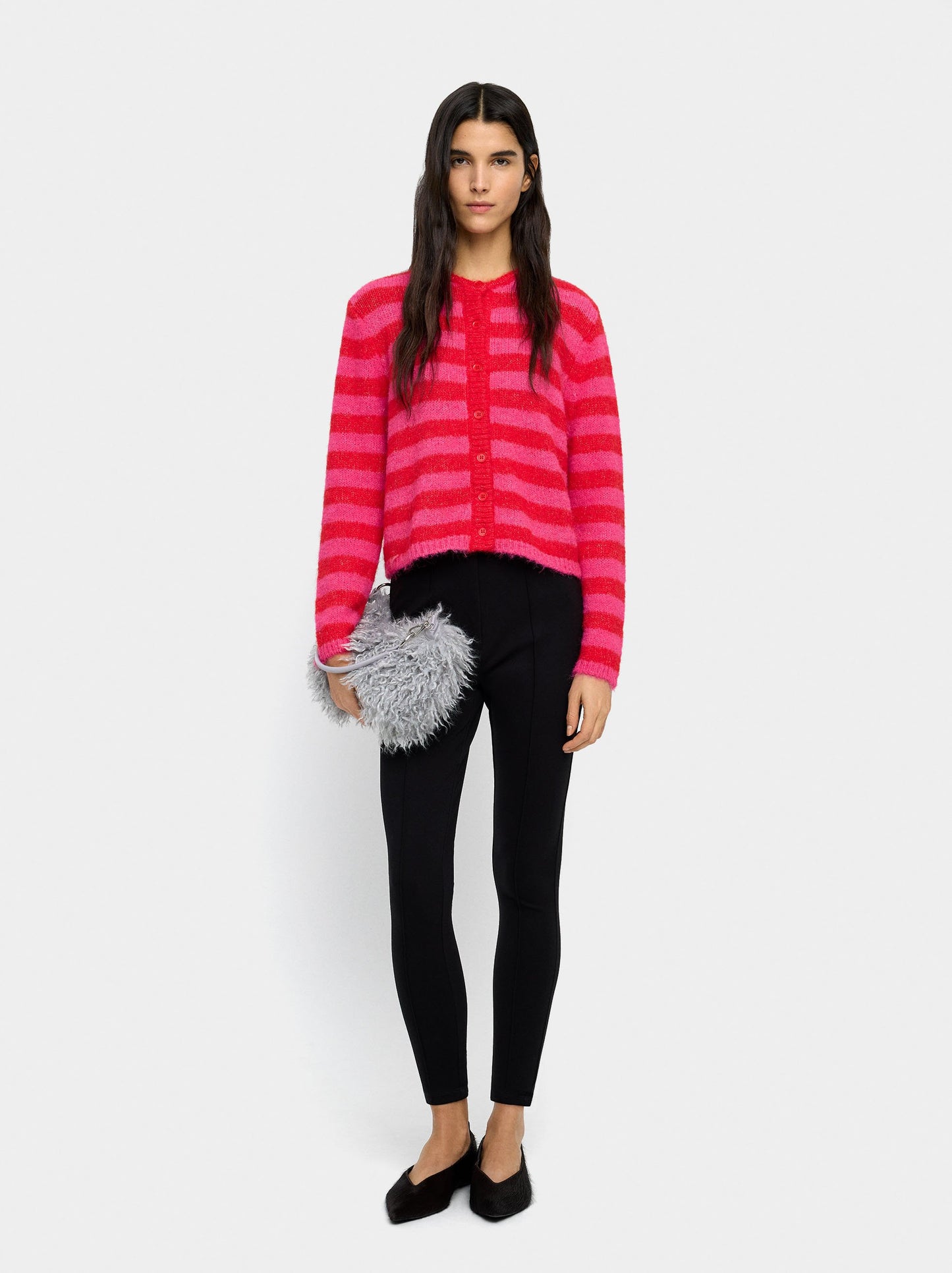 Knit Cardigan With Stripes