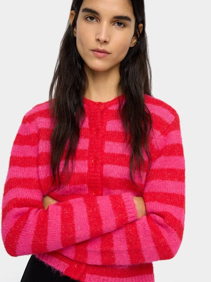 Knit Cardigan With Stripes