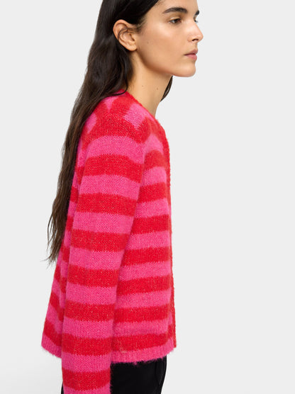 Knit Cardigan With Stripes