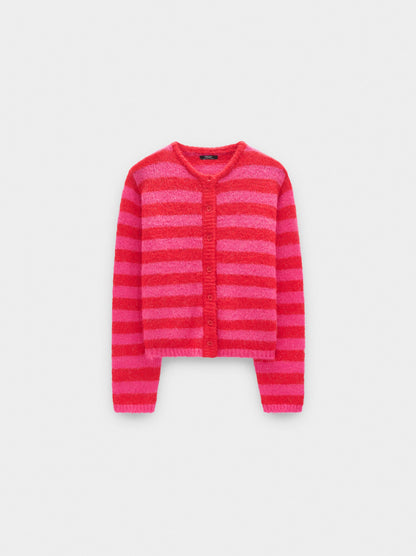 Knit Cardigan With Stripes