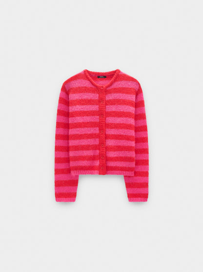 Knit Cardigan With Stripes