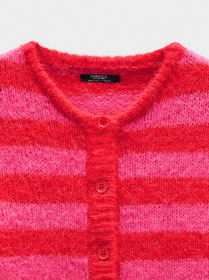 Knit Cardigan With Stripes