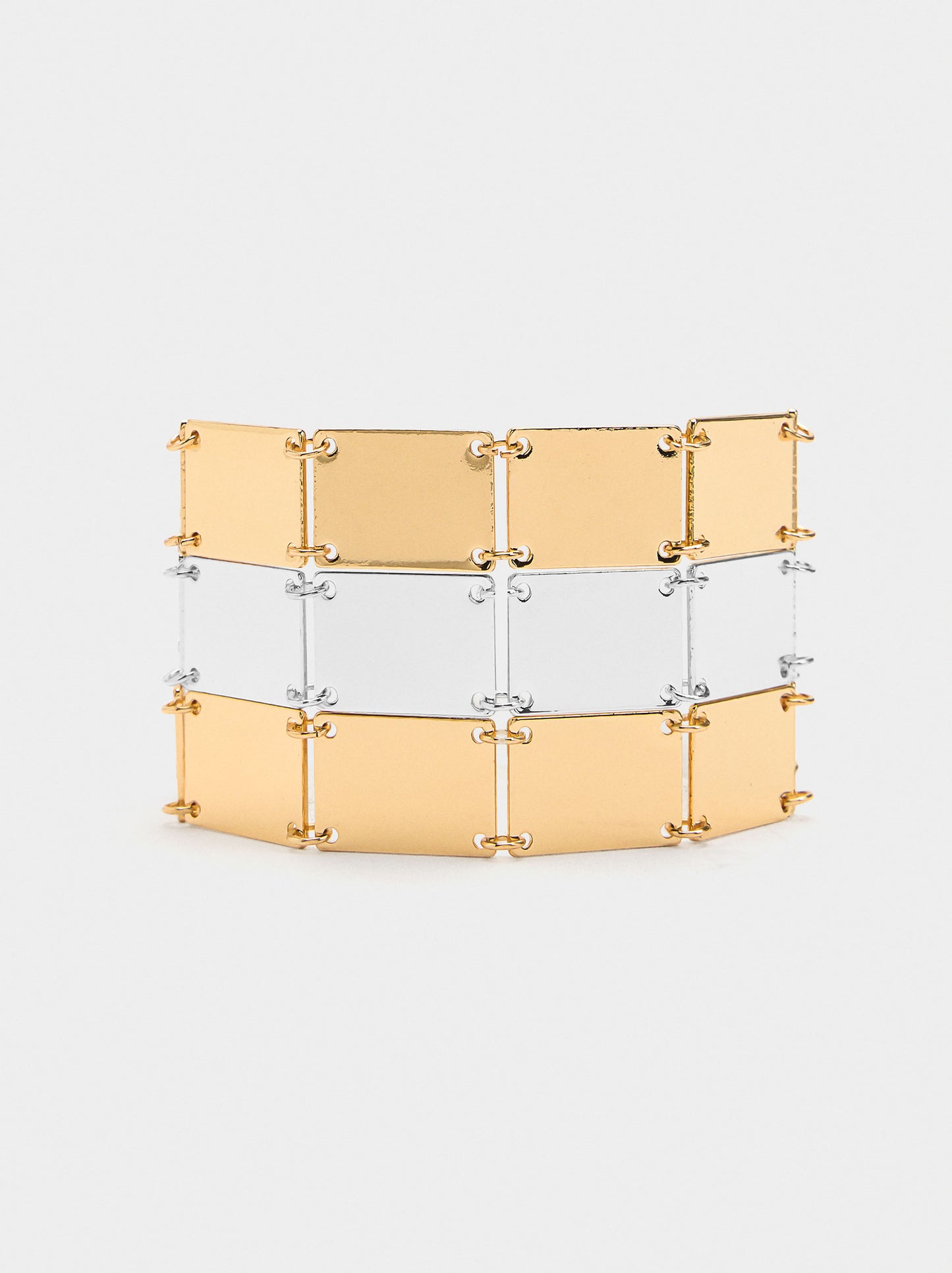 Bicolor Bracelet With Rectangles