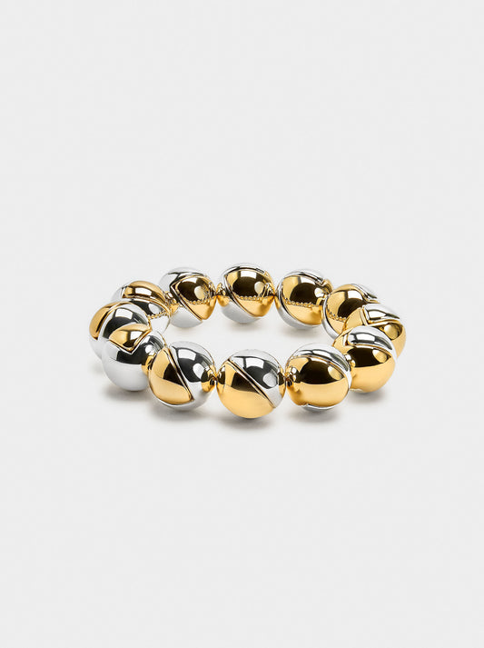 Elastic Bracelet Bicolor Beads