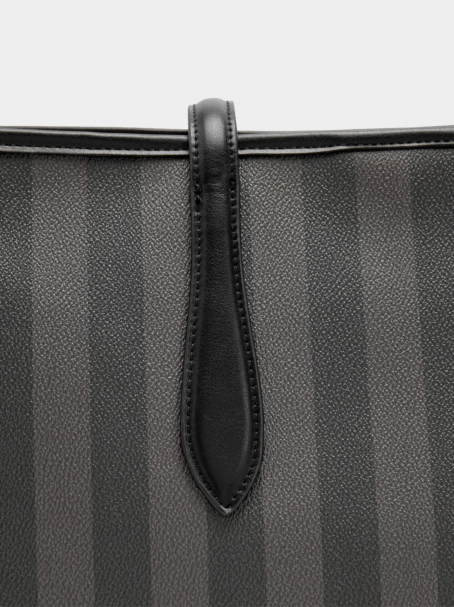 Shopper Bag With Stripes With Removable Bag