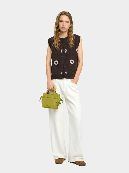 Jacquard Polka Dots Vest