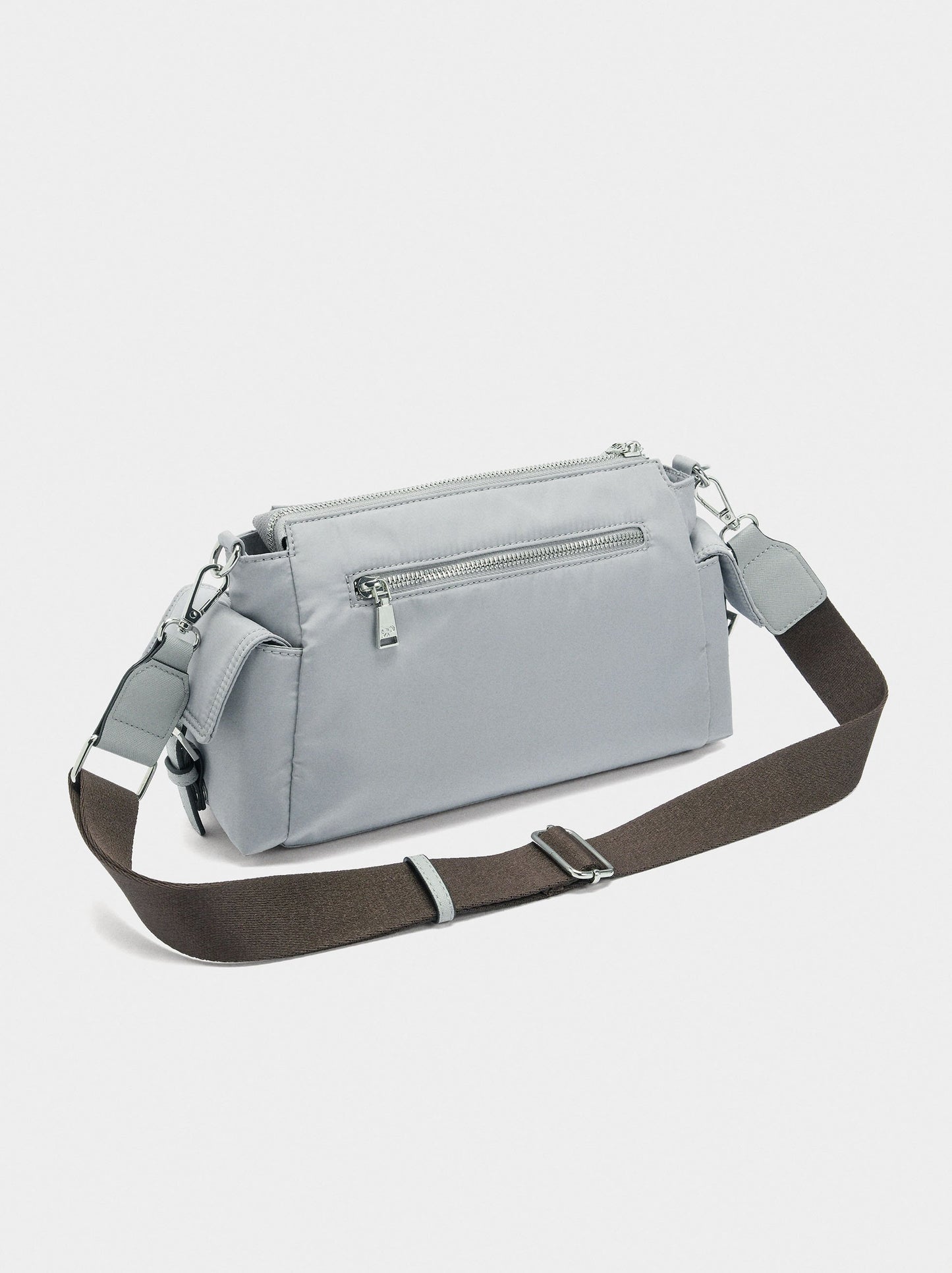 Nylon Crossbody Bag With Pendant