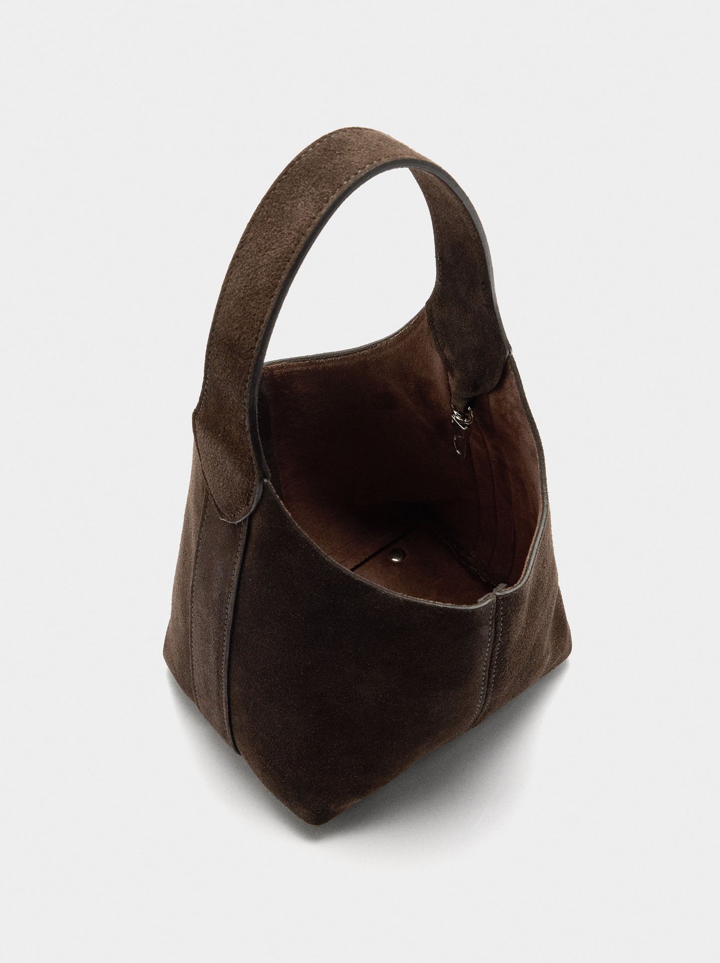 Suede Bucket Bag