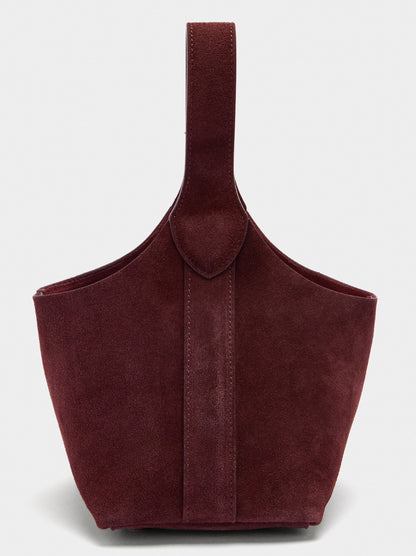 Suede Bucket Bag