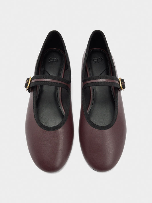 Ballet Flats With Strap And Buckle