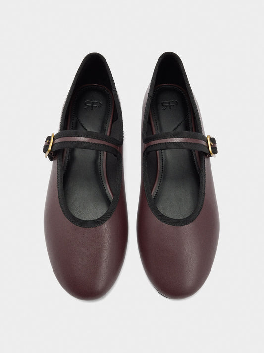 Ballet Flats With Strap And Buckle