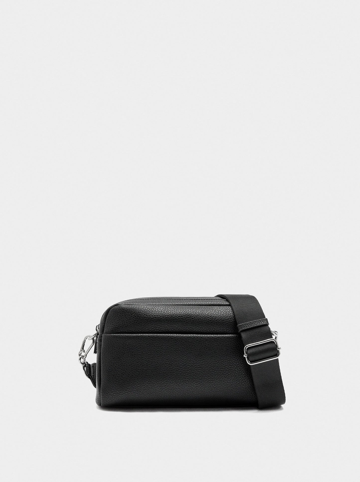 Crossbody Bag Double Closure And Pendant