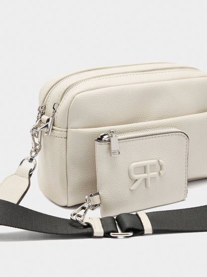 Crossbody Bag Double Closure And Pendant