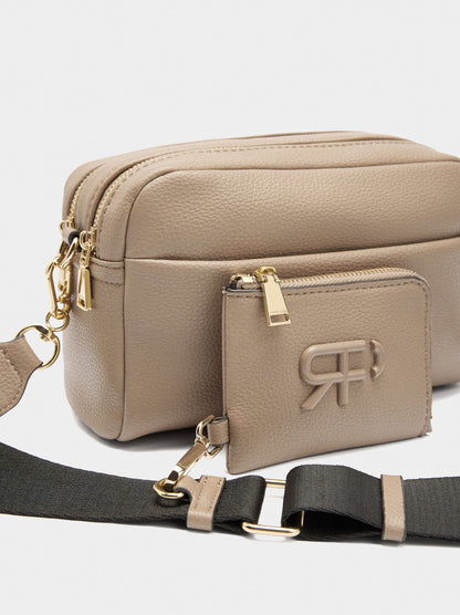 Crossbody Bag Double Closure And Pendant