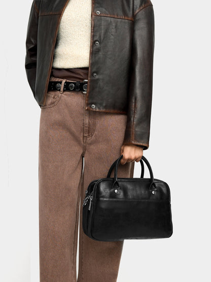 Bowling Bag With Cracked Effect