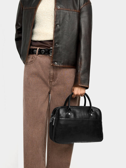 Bowling Bag With Cracked Effect