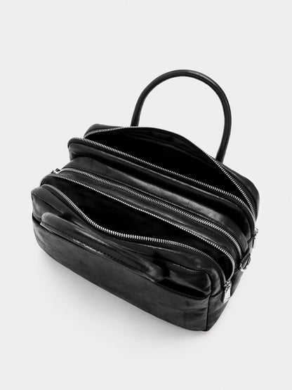 Bowling Bag With Cracked Effect