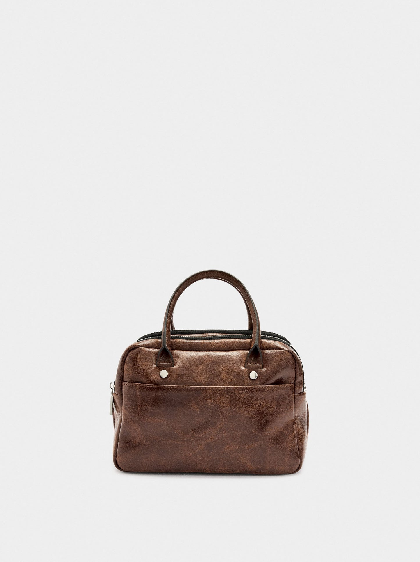 Bowling Bag With Cracked Effect