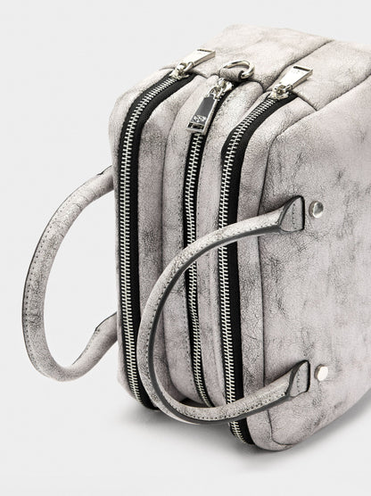 Bowling Bag With Cracked Effect