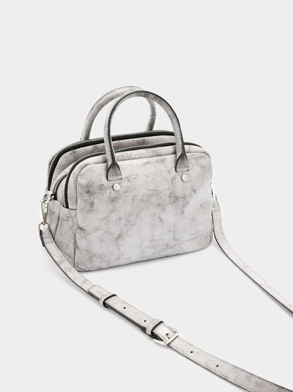 Bowling Bag With Cracked Effect