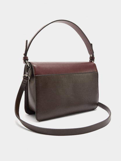 Animal Printed Crossbody Bag With Flap