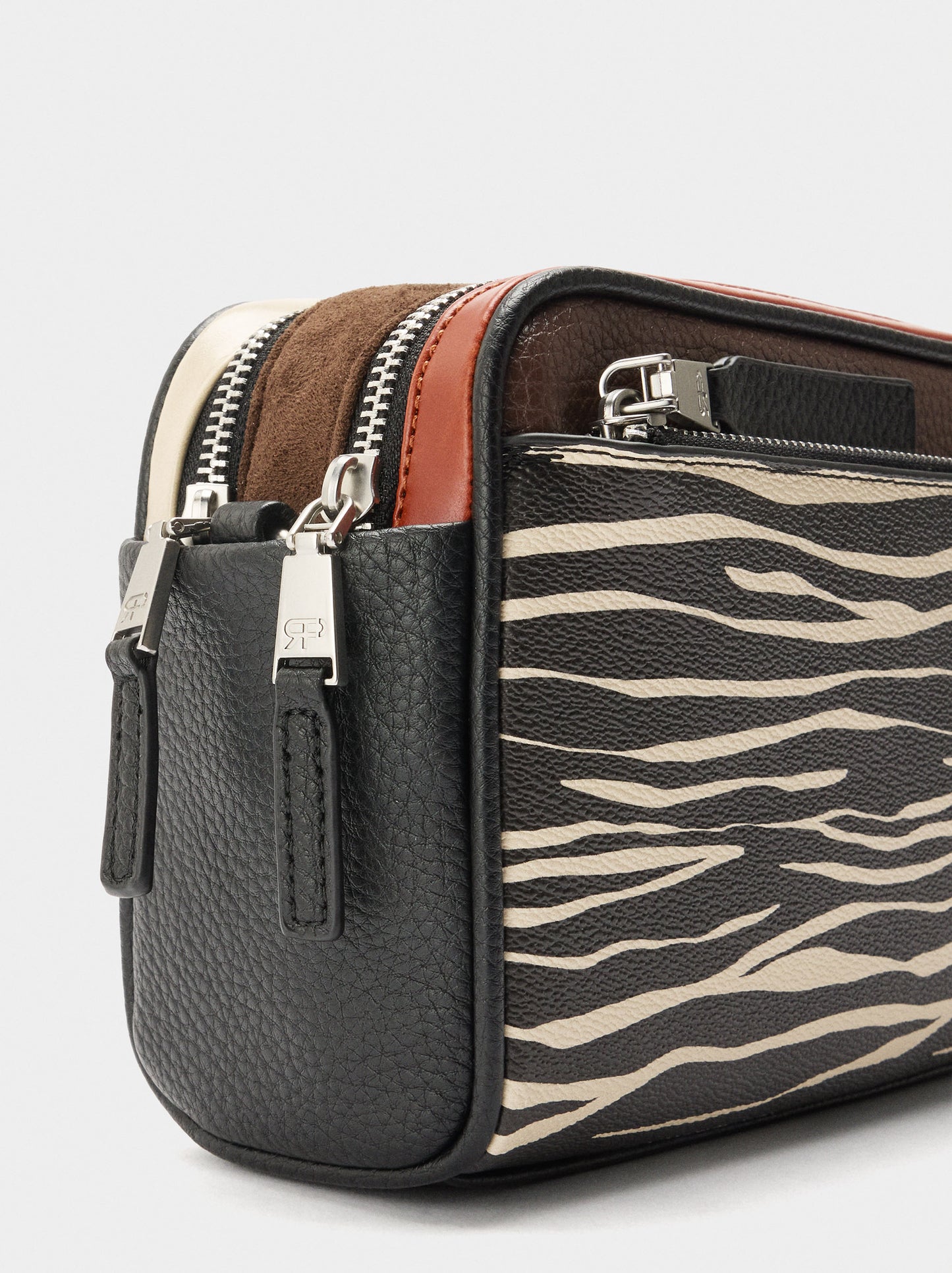 Crossbody Bag Animal Printed Double Closure