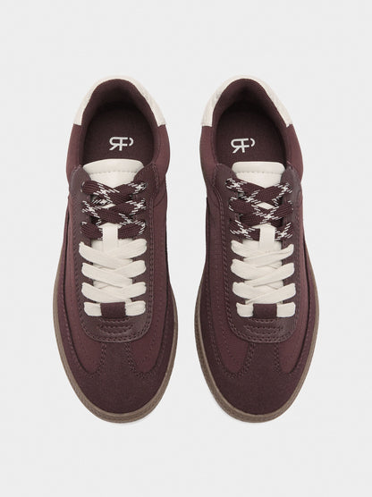 Contrast Sneakers With Double Laces