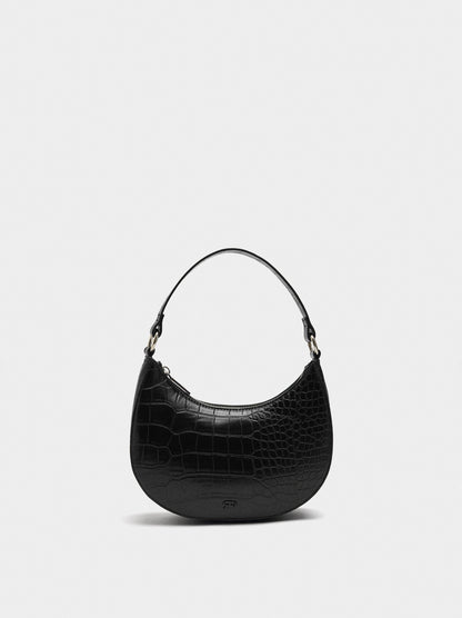 Shoulder Bag With Animal Embossing