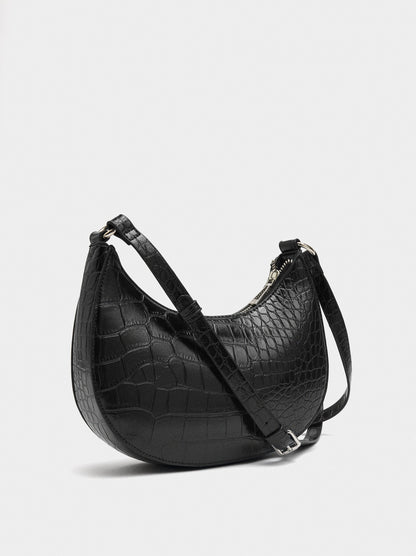 Shoulder Bag With Animal Embossing