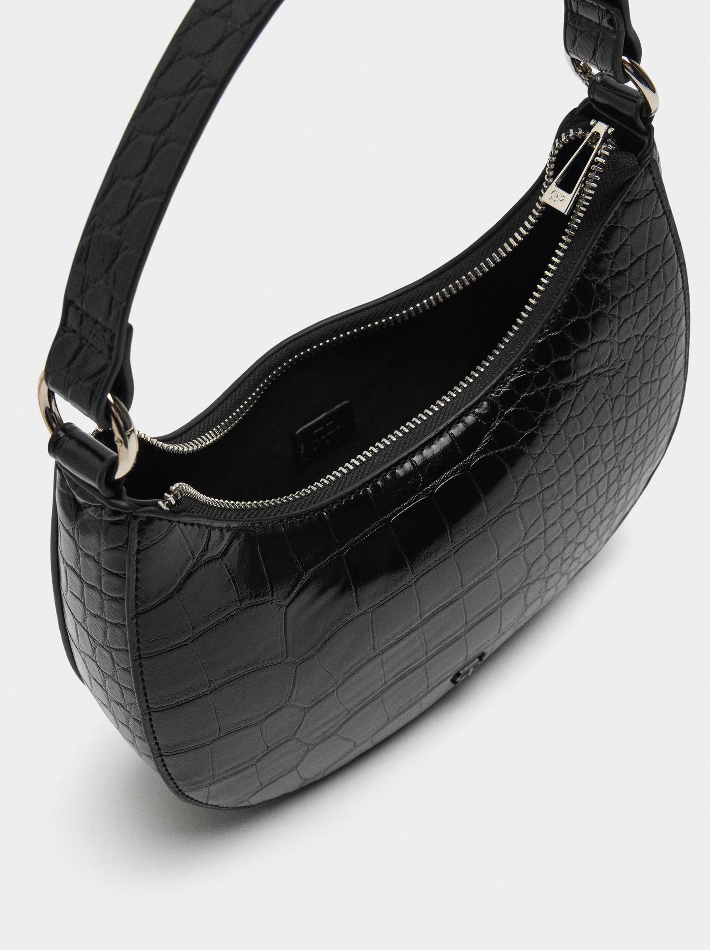 Shoulder Bag With Animal Embossing