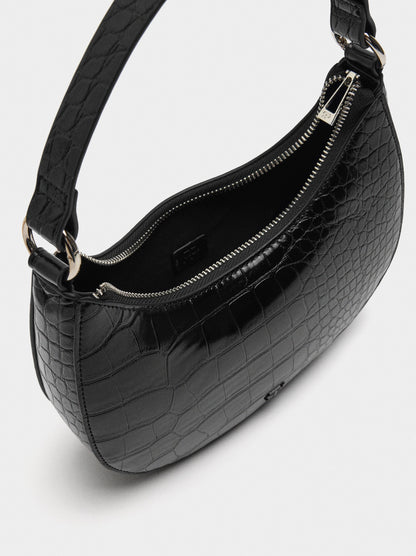 Shoulder Bag With Animal Embossing