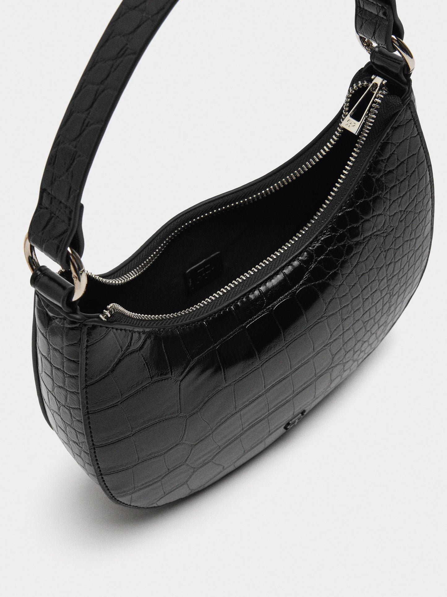 Shoulder Bag With Animal Embossing