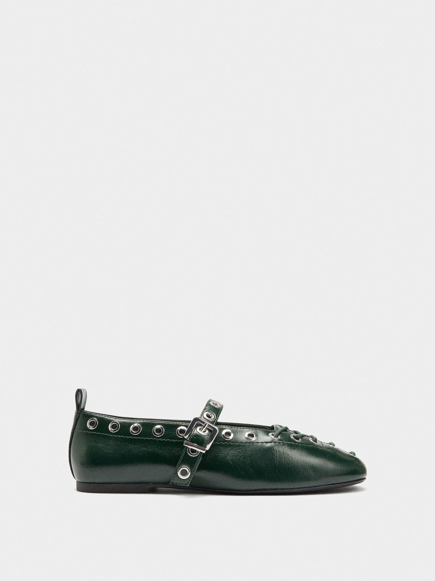 Ballet Flats Braided With Studs