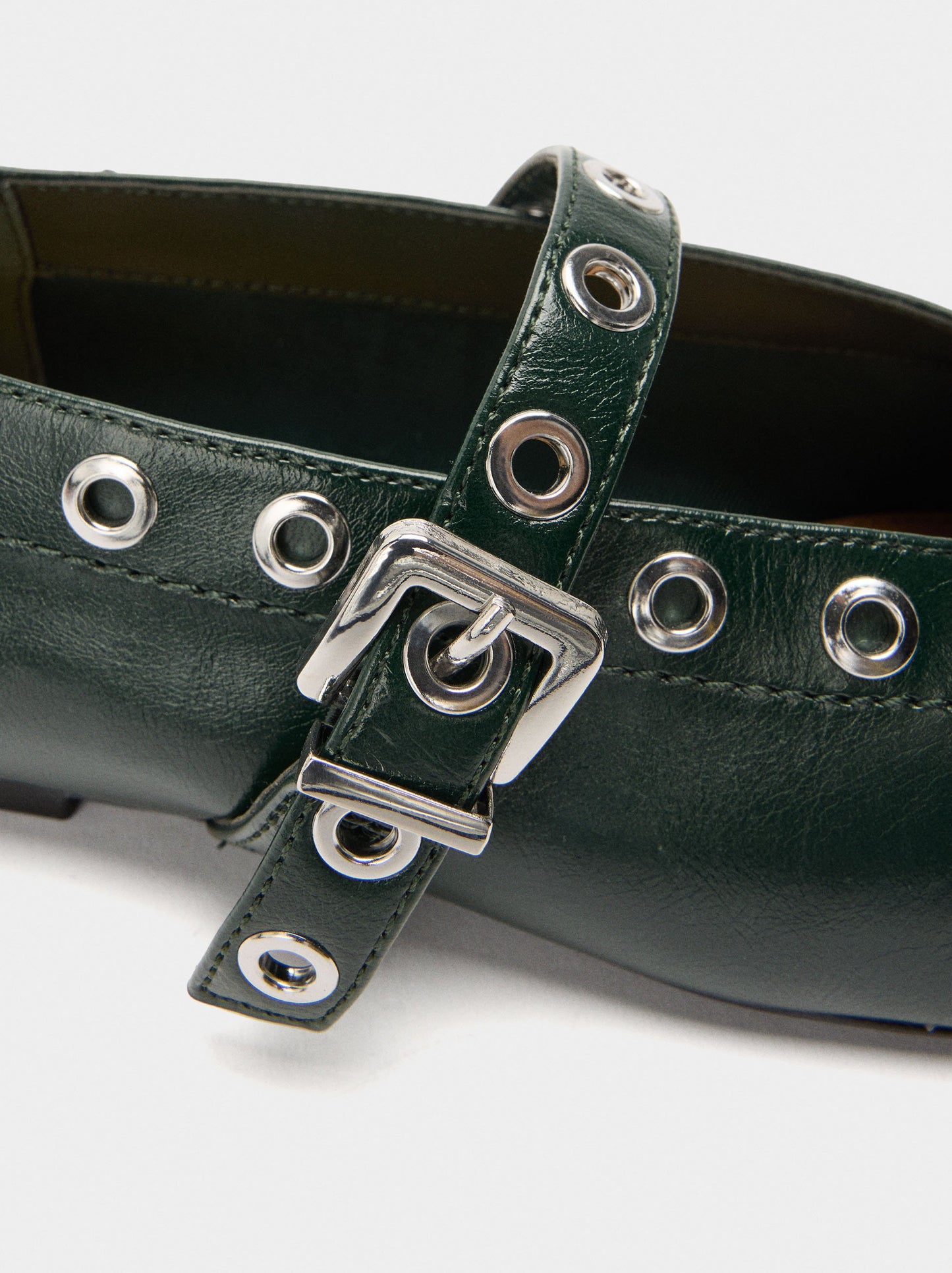 Ballet Flats Braided With Studs