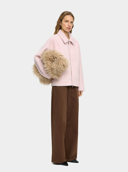 Coat With A Ribbed Texture
