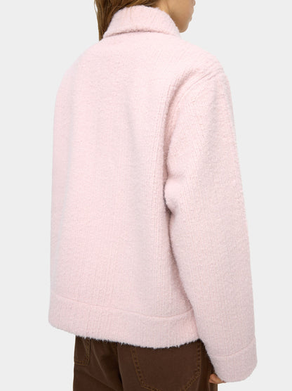 Coat With A Ribbed Texture