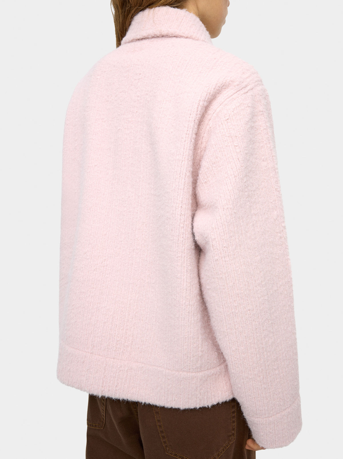 Coat With A Ribbed Texture