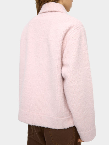Coat With A Ribbed Texture